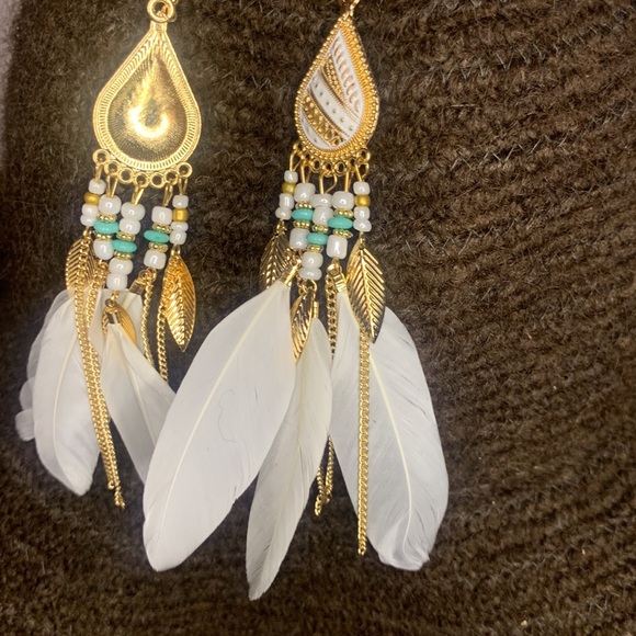 Fashion Jewelry Jewelry - Boho Feather Earrings